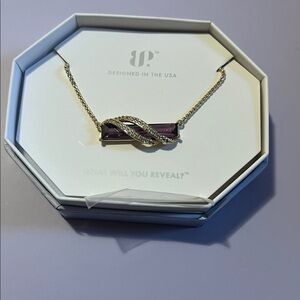 Sophisticated Purple and Gold Necklace